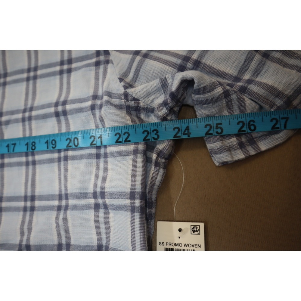 Alfani Men's Ellen Classic-Fit Textured Yarn-Dyed Plaid Button-Down Shirt Size L - Picture 5 of 7